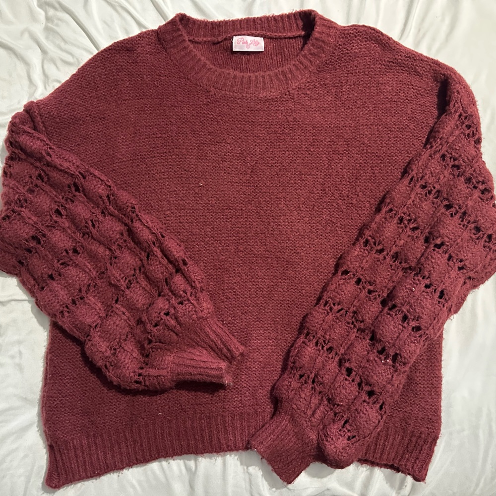 Crochet Sleeve Sweater